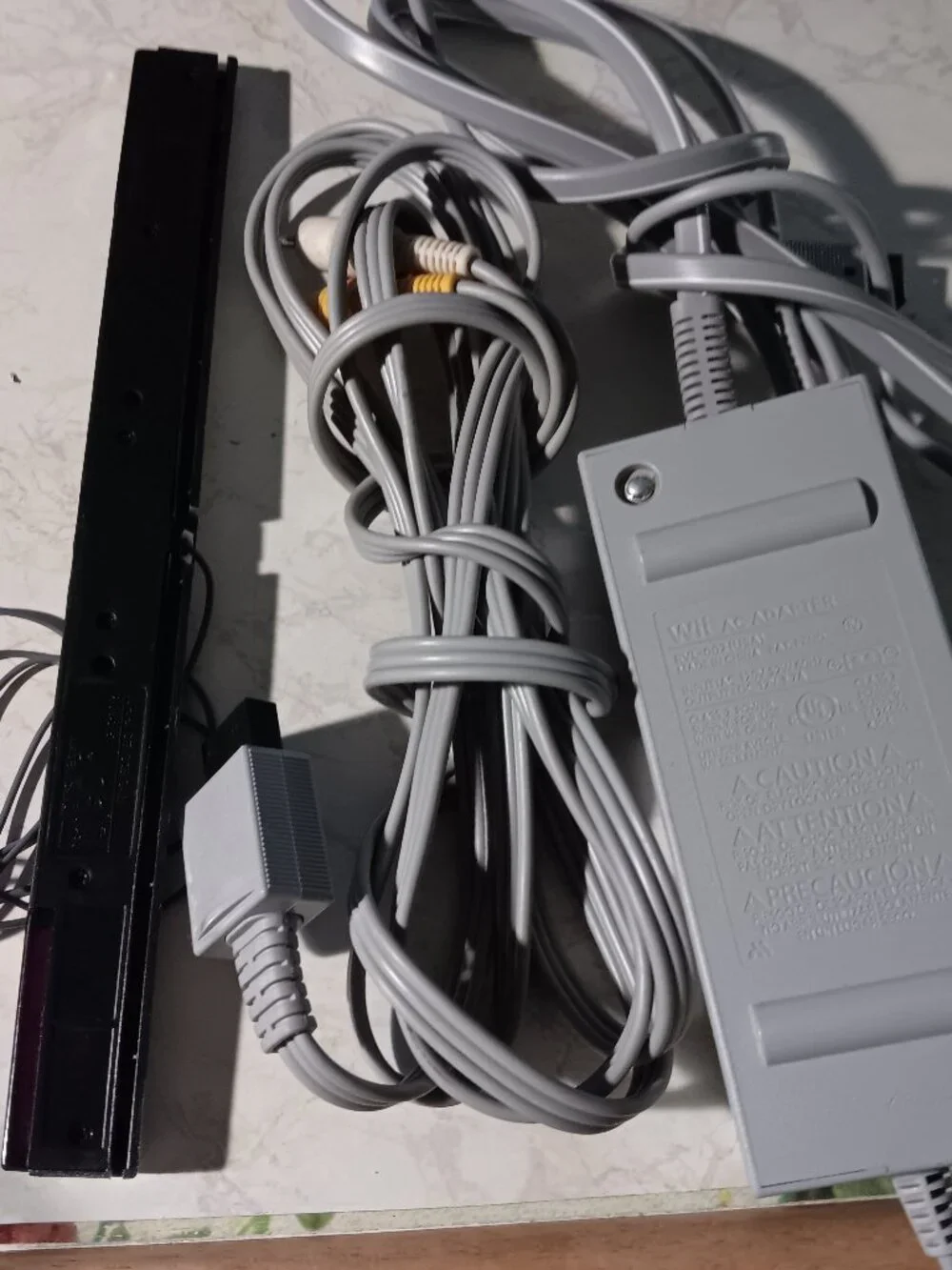 Wii BUNDLE OEM AC Adapter + Sensor Bar + AV Cable